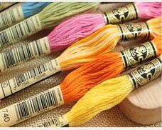 Cotton Embroidery Thread Skeins - OneRoom French DMC Floss Borduurgaren -