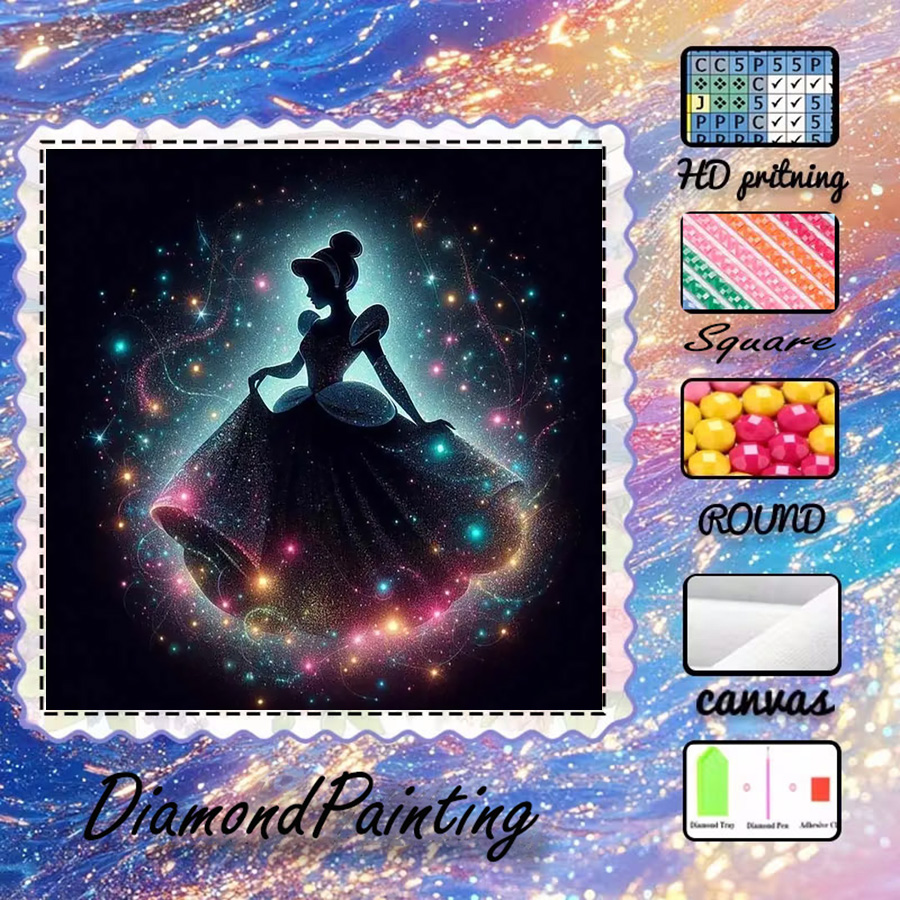 5D Diamond Painting Kit Full Drill - 1 stuk - 5D-DIY - Vlokkend