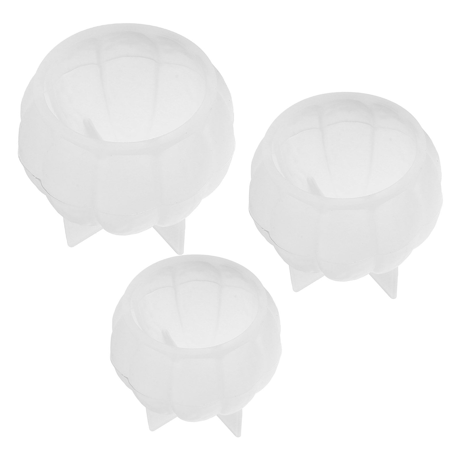 Silicone Epoxy Resin Molds Set - 3 stuks Halloween-pompoen siliconen mallen, oppervlakte