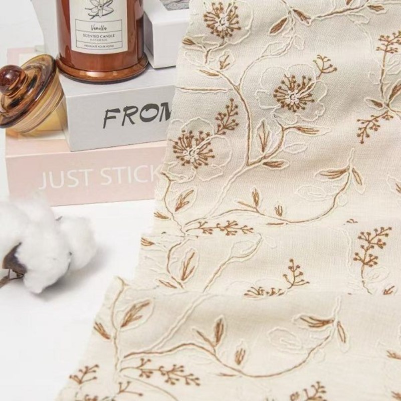 Geborduurde tule kantbies stof - Sewing recensie en prijs
