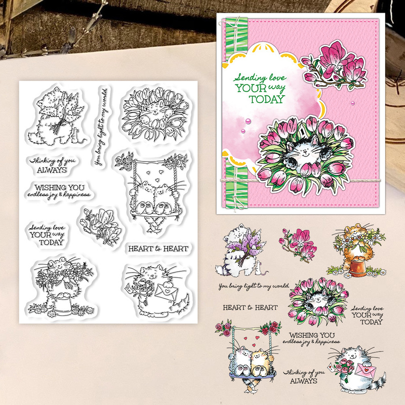 Suncraft Schattige Katten en B - Clear Silicone Stamps For Card Making recensie en prijs