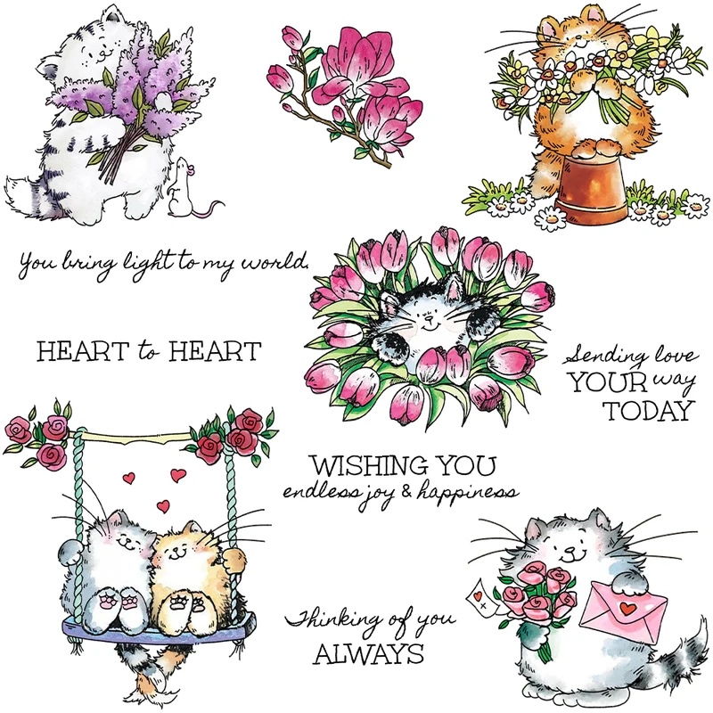 Suncraft Schattige Katten en B - Clear Silicone Stamps For Card Making recensie en prijs