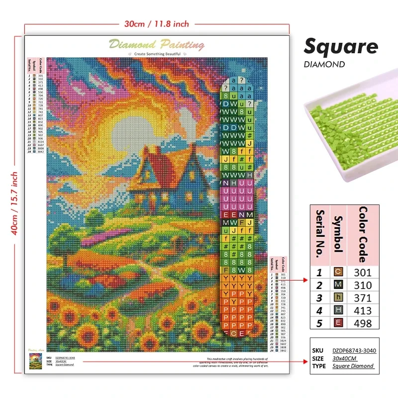 5D DIY diamantschilderset Frie - 5D Diamond Painting Kit Full Drill recensie en prijs