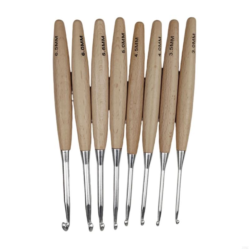 8 Stuks Ergonomische Haaknaald - Wooden Crochet Hooks Ergonomic Handle recensie en prijs