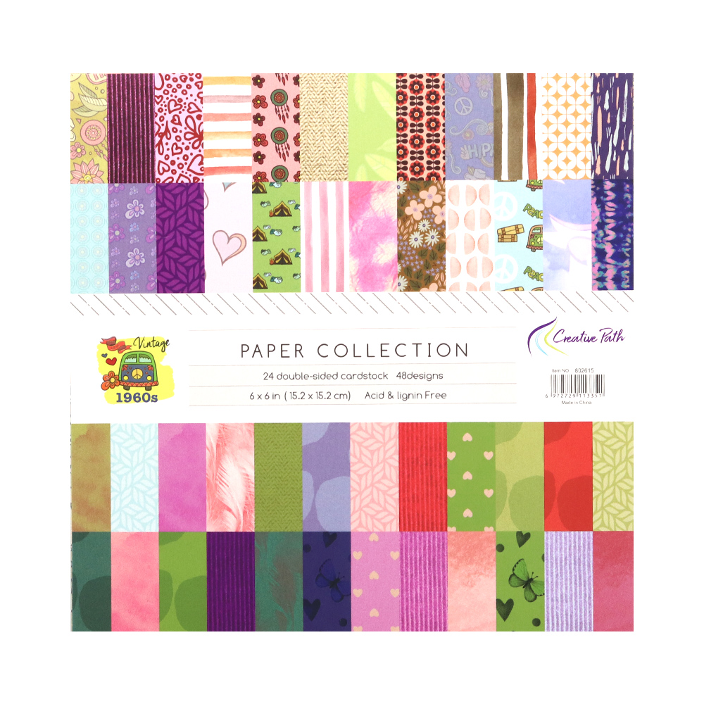 Creatief Pad 1960's Vintage Bl - Vintage Junk Journal Scrapbooking Paper recensie en prijs