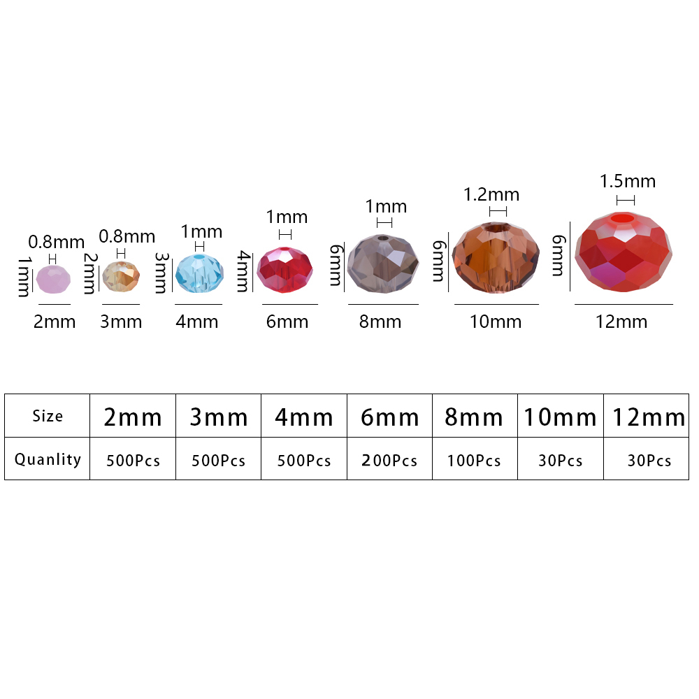 2/3/4/6/8mm AB Facet Glazen Ro - Glass Seed Beads 2Mm Jewelry Making recensie en prijs