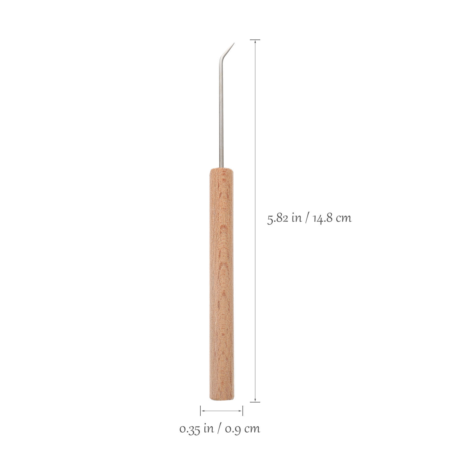 1 stuk ergonomische haaknaald  - Wooden Crochet Hooks Ergonomic Handle recensie en prijs