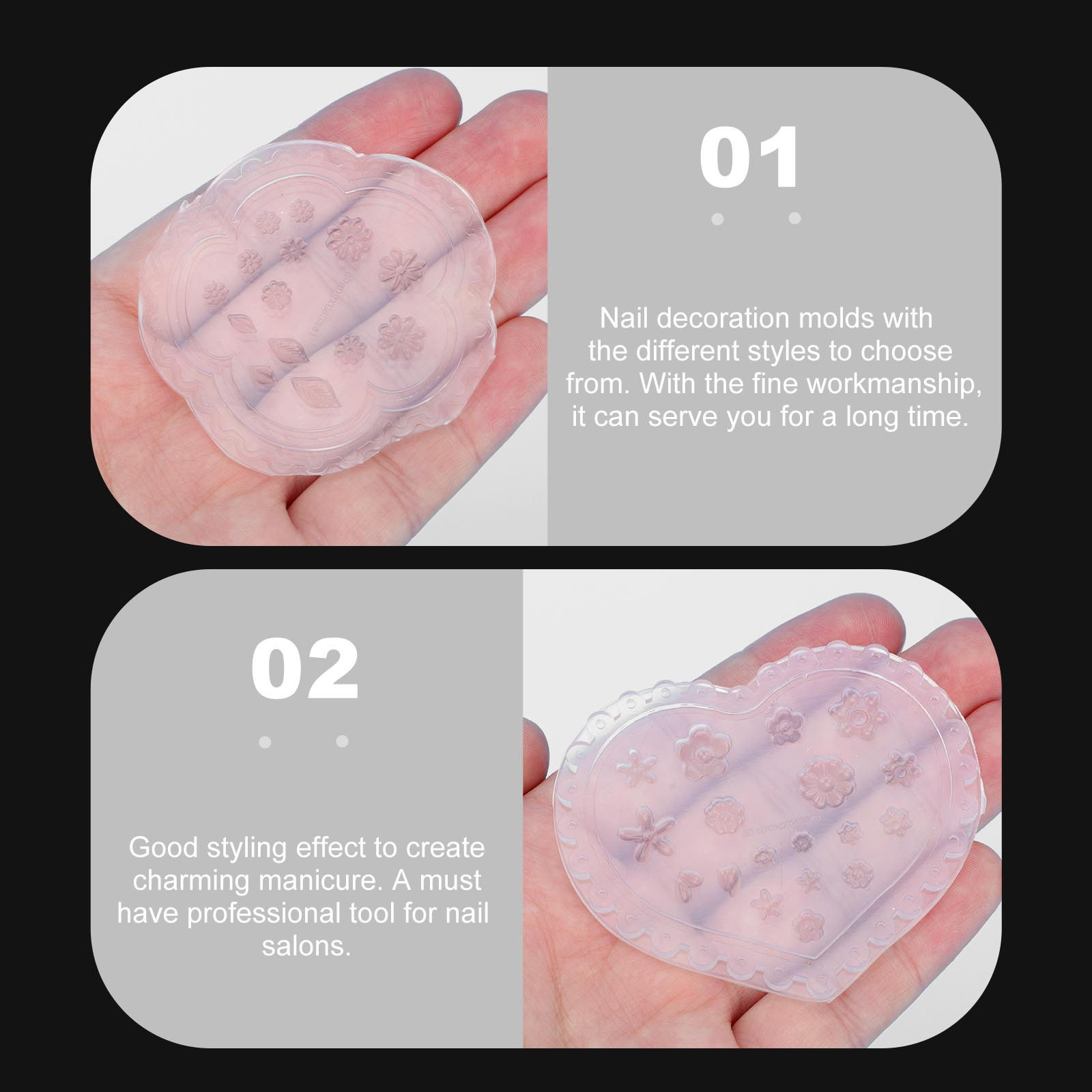3-delige herbruikbare nagelkun - Silicone Epoxy Resin Molds Set recensie en prijs