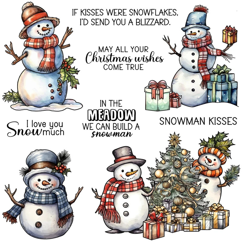 Winter Sneeuwpop Kerst Stansme - Clear Silicone Stamps For Card Making recensie en prijs