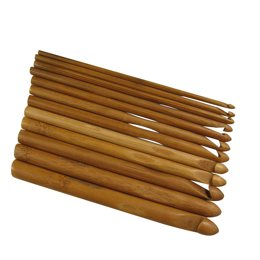 Set van 12 houten breinaalden, - Wooden Crochet Hooks Ergonomic Handle recensie en prijs